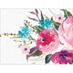 Watercolor Peonies Flat Sympathy Cards Image 2 of 2